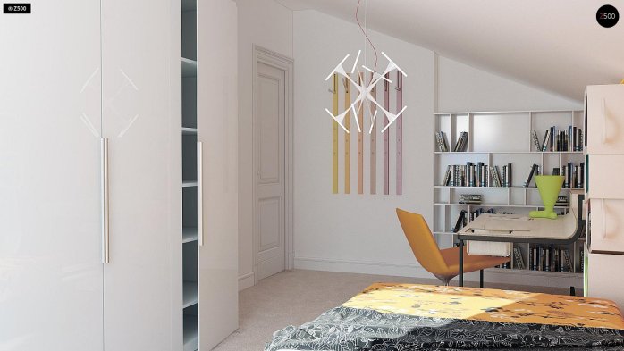 Проєкт будинку U229 - З мансардним поверхом дома в Україні