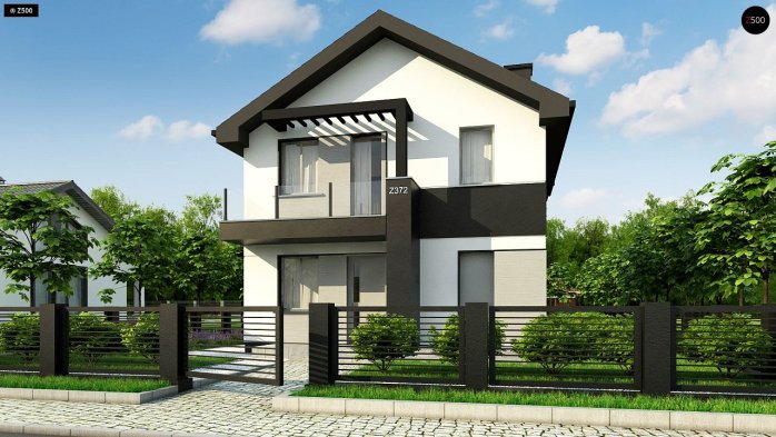 Проект дома U372 - 4 Двухэтажные дома в Украине