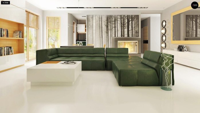 Проект дома Ux49 minus - 5 Одноэтажные дома в Украине