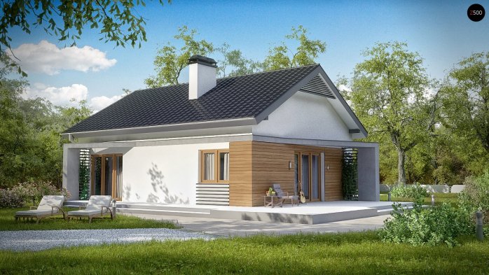Проєкт будинку U255 - Одноповерхові дома в Україні