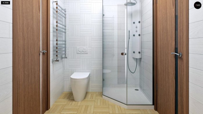 Проект дома U16 D 35 - 12 С мансардным этажом дома в Украине