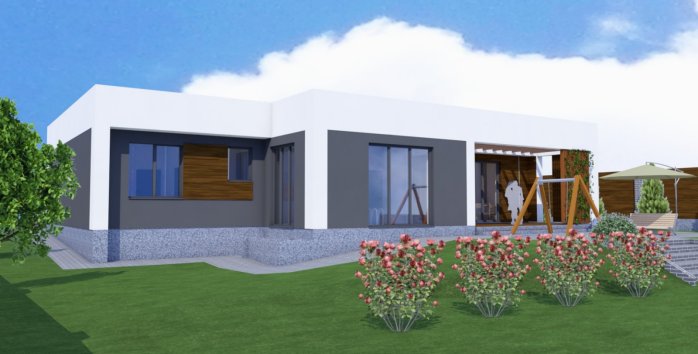 Проект дома Db 9 - 3 Одноэтажные дома в Украине