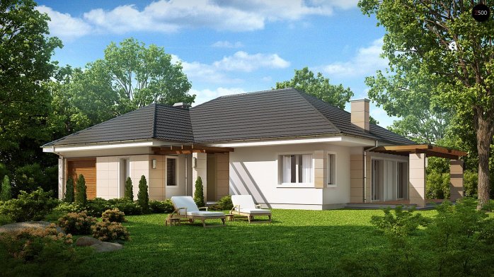 Проєкт будинку U201 - Одноповерхові дома в Україні