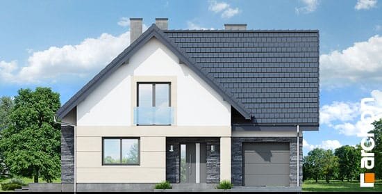 Проект дома Дом в миловонках 2 - 3 С мансардным этажом дома в Украине