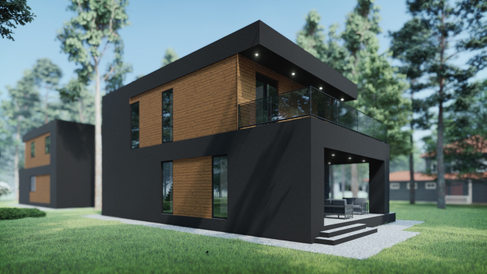 Проект дома DBT 210 - 2 Двухэтажные дома в Украине