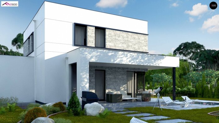 Проект дома Ux92 GP - 6 Двухэтажные дома в Украине