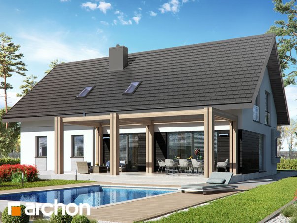 Проект дома Дом в гвоздиках (Г2) - 2 С мансардным этажом дома в Украине