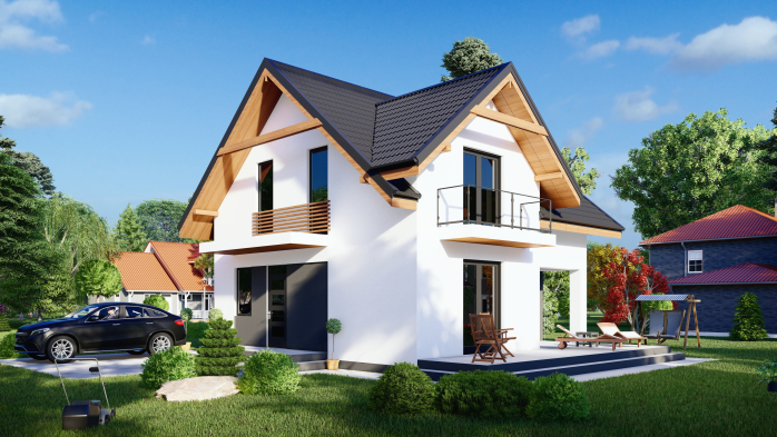 Проект дома DBT 417 - 1 Двухэтажные дома в Украине