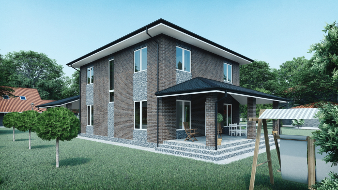 Проект дома DBT 364 - 3 Двухэтажные дома в Украине