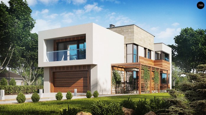 Проєкт будинку Ux114 - Двоповерхові дома в Україні