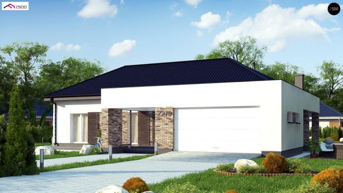 Проєкт будинку U277 - Одноповерхові дома в Україні