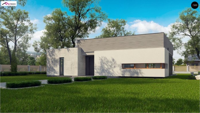 Проєкт будинку Ux56 BG - Одноповерхові дома в Україні