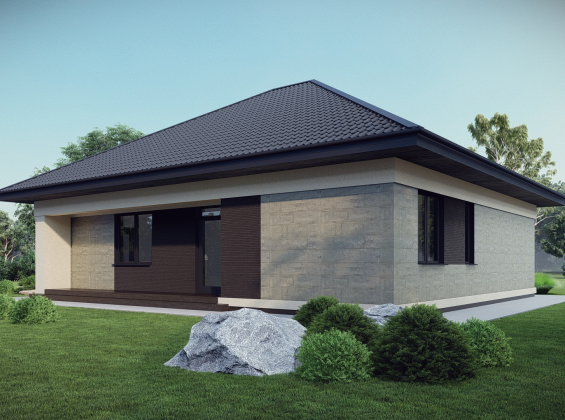 Проект дома без гаража DBT 668