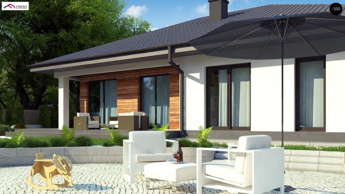 Проєкт будинку U415 - Одноповерхові дома в Україні