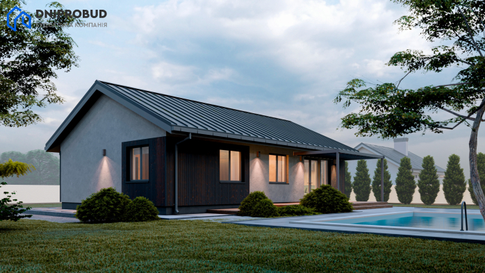 Проєкт будинку DB 53 - Одноповерхові дома в Україні