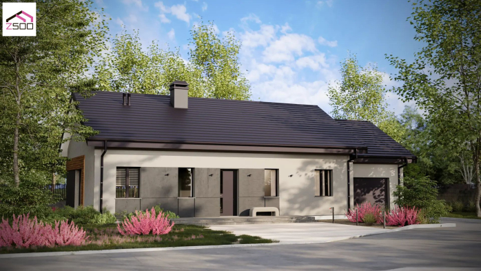 Проєкт будинку U527 - Одноповерхові дома в Україні