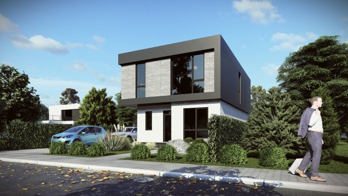 Проєкт будинку DBT 647 - Двоповерхові дома в Україні