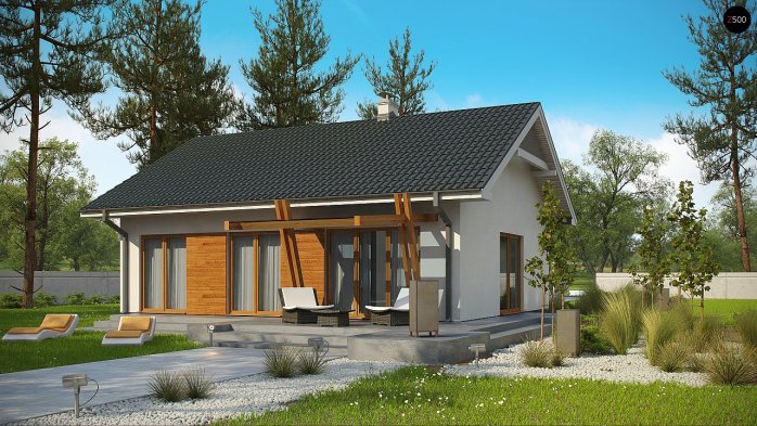 Проект дома U308 - 2 Одноэтажные дома в Украине