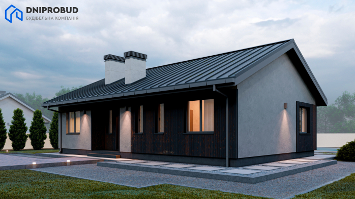 Проєкт будинку DB 53 - Одноповерхові дома в Україні