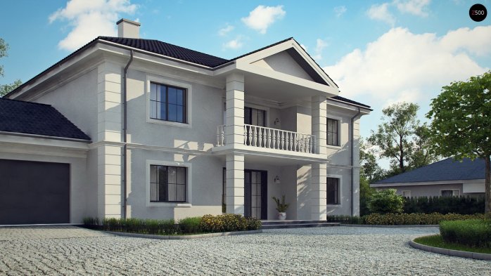 Проєкт будинку Ux113 - Двоповерхові дома в Україні