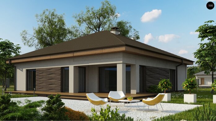 Проєкт будинку U96 tz - Одноповерхові дома в Україні