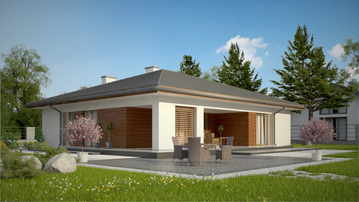 Проєкт будинку U321 v1 - Одноповерхові дома в Україні