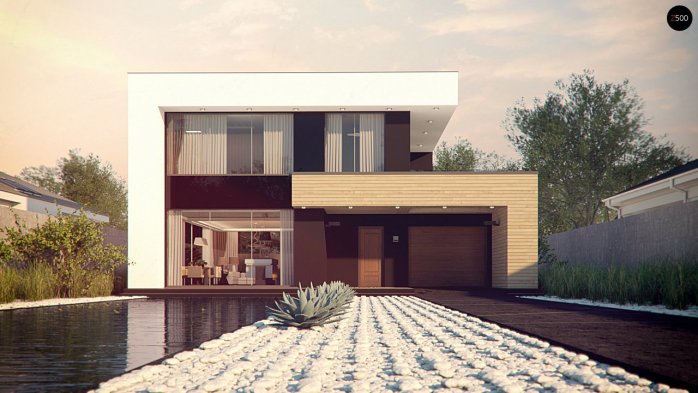 Проєкт будинку Ux123 - Двоповерхові дома в Україні