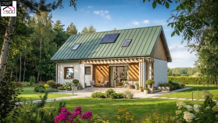 Проєкт будинку U12 D A - З мансардним поверхом дома в Україні