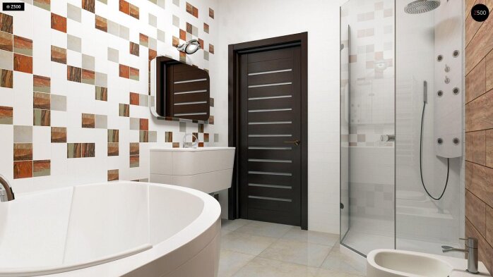 Проєкт будинку U35 BG - З мансардним поверхом дома в Україні