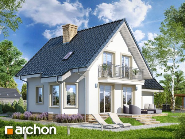 Проект дома Дом в винограде 2 (П) - 2 С мансардным этажом дома в Украине