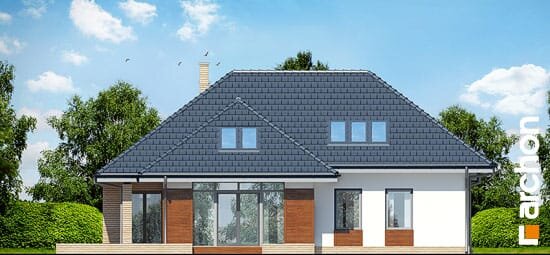 Проект дома Дом в хеномелесе 3  вер.2 - 6 С мансардным этажом дома в Украине