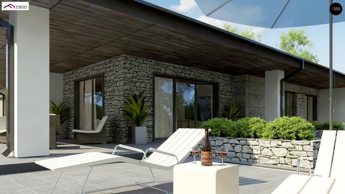 Проєкт будинку U279 - Одноповерхові дома в Україні