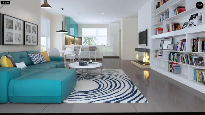 Проєкт будинку U92 GL - З мансардним поверхом дома в Україні