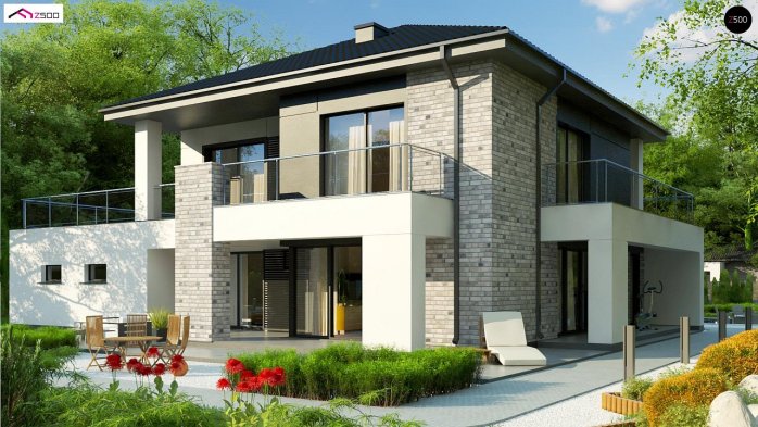 Проєкт будинку U291 - Двоповерхові дома в Україні