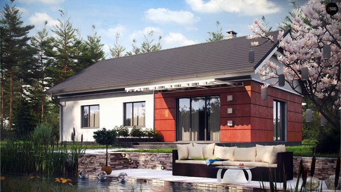 Проект дома U241 - 2 Одноэтажные дома в Украине