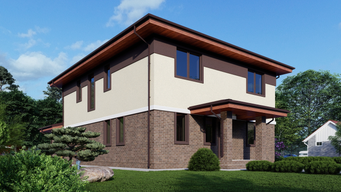 Проект дома DBT 520 - 1 Двухэтажные дома в Украине