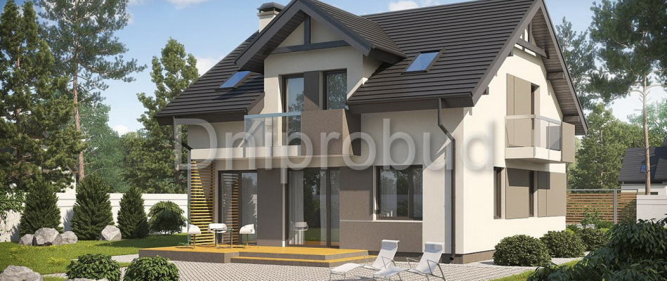 Небольшой дом с мансардой в районе Амура