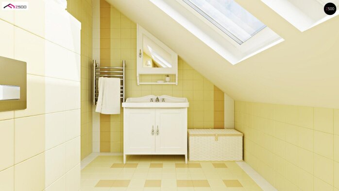 Проєкт будинку U71 - З мансардним поверхом дома в Україні