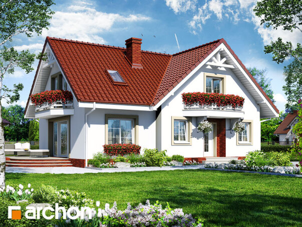 Проект дома Дом в кизиле вер.2 - 1 С мансардным этажом дома в Украине