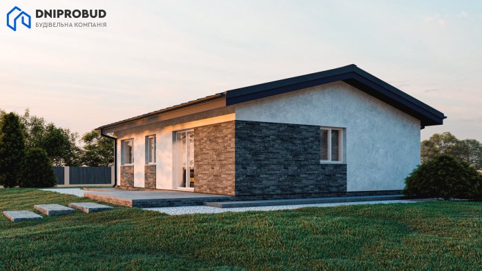 Проєкт будинку DBE 2 - Одноповерхові дома в Україні