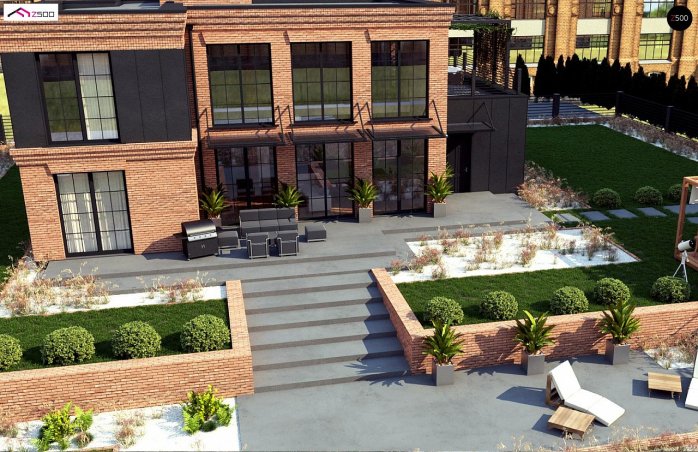 Проект дома Ux126 - 6 Двухэтажные дома в Украине