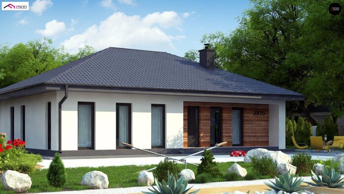 Проєкт будинку U415 - Одноповерхові дома в Україні