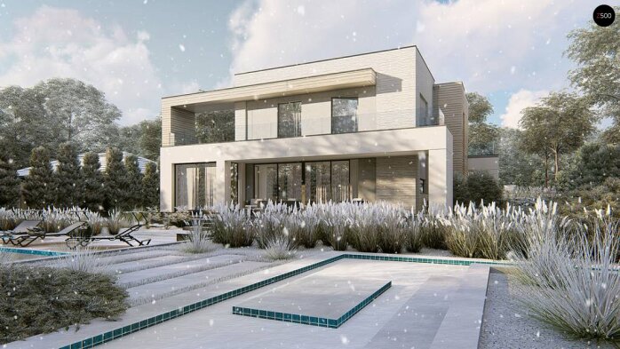 Проєкт будинку Ux31 - Двоповерхові дома в Україні