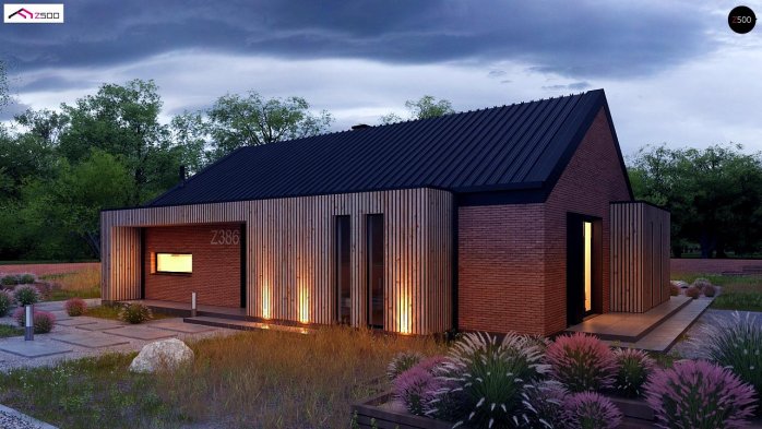 Проект дома U386 - 1 Двухэтажные дома в Украине