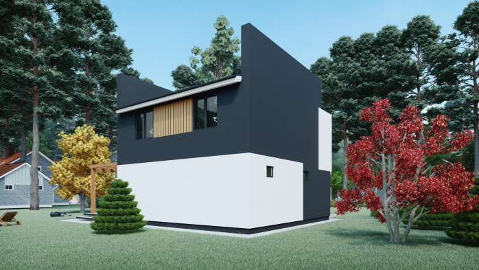 Проєкт будинку DBT 260 - Двоповерхові дома в Україні