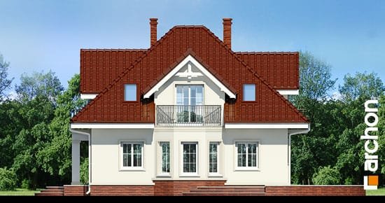 Проєкт будинку Будинок в тамарисках 7 - З мансардним поверхом дома в Україні