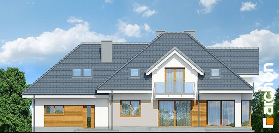 Проєкт будинку Будинок в сливах (Г2) - З мансардним поверхом дома в Україні