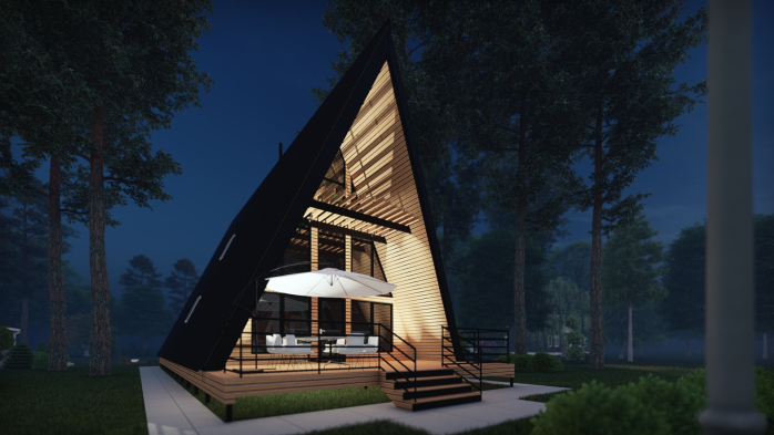 Проект дома DBT 460 - 3 С мансардным этажом дома в Украине