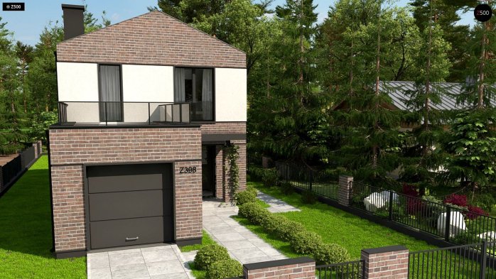 Проект дома U398 - 1 Двухэтажные дома в Украине