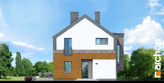 Проект дома Дом под ивой - 3 С мансардным этажом дома в Украине